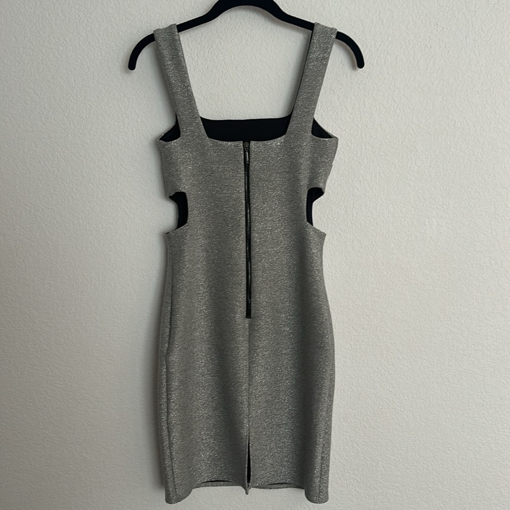 TOPSHOP metallic stretch sexy open sides dress 4 - Picture 8 of 12